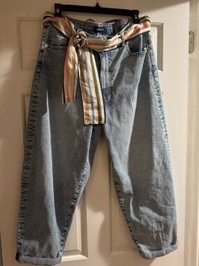 Nautica Light Blue Denim Jeans with removable belt sash